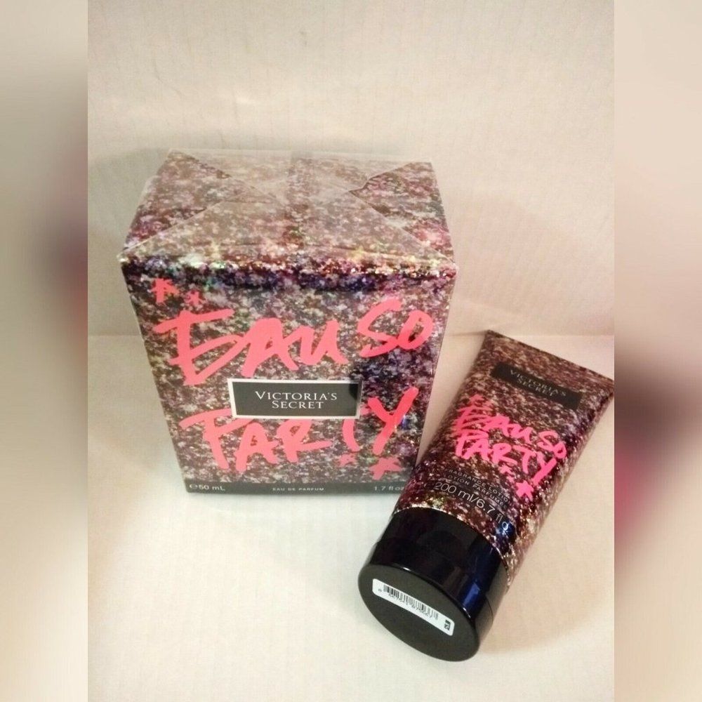 Victoria's Secret EAU SO PARTY 1.7 FL Oz. Perfume, Lotion 6.7 FL Oz. set - NEW - Picture 2 of 3